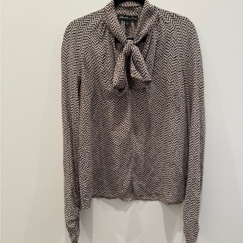 Elizabeth and  James bow tie blouse